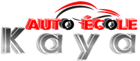 Logo auto école rouge noir et gris